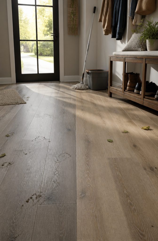 CoreTec Cairo Oak vs Calypso Oak: 6 Key Comparison Areas 9 Maintenance comparison of Cairo Oak and Calypso Oak flooring.